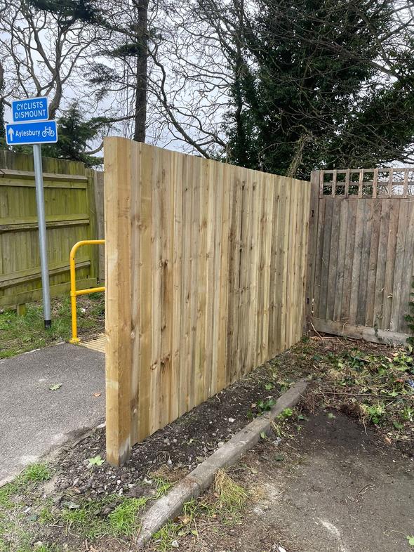 Handmade fence panel